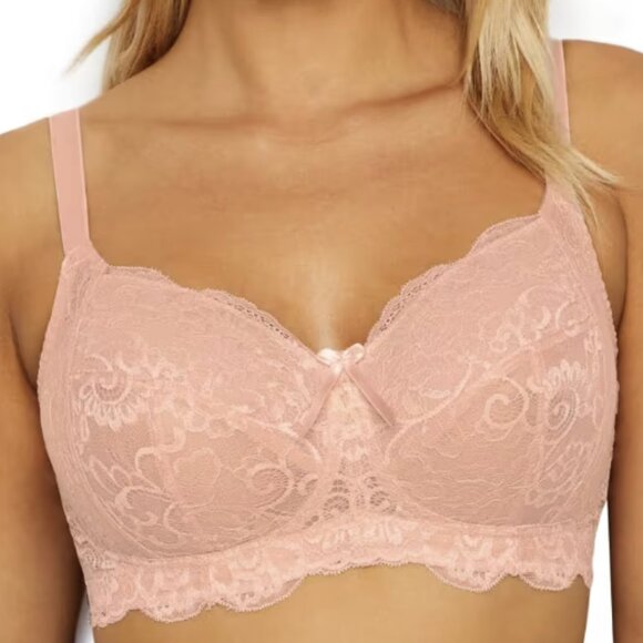 Panache 38G  Bra Andorra Wire-Free Soft Blush Pink Full Coverage - Picture 1 of 4